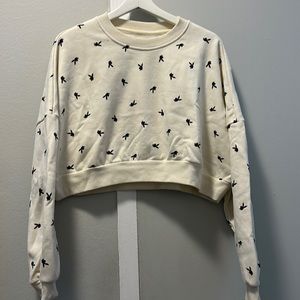 PacSun crop playboy series sweatshirt.Size Small